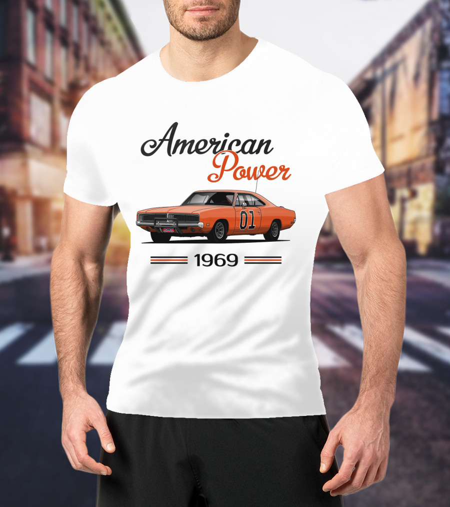 American Power 1969 Dukes Of Hazzard Charger 01 T-Shirt