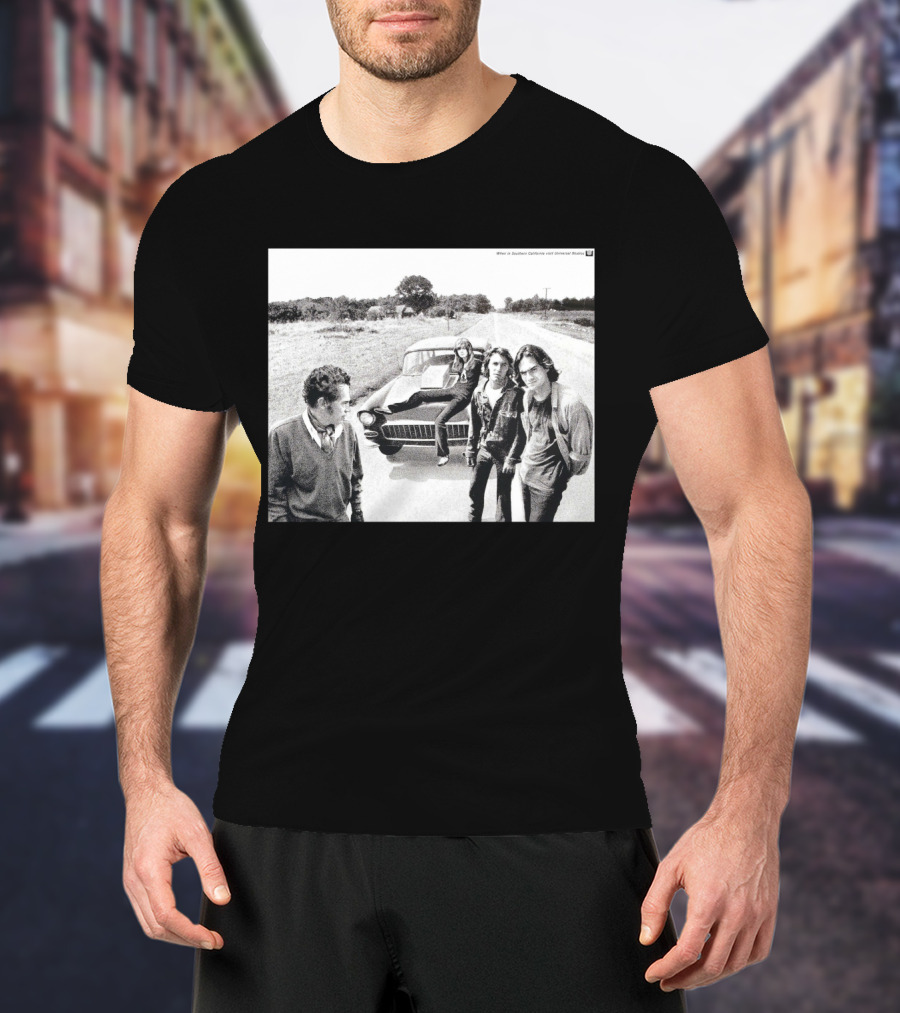 Two Lane Blacktop Picture Southern California Chevrolet Coupe Scene T-Shirt