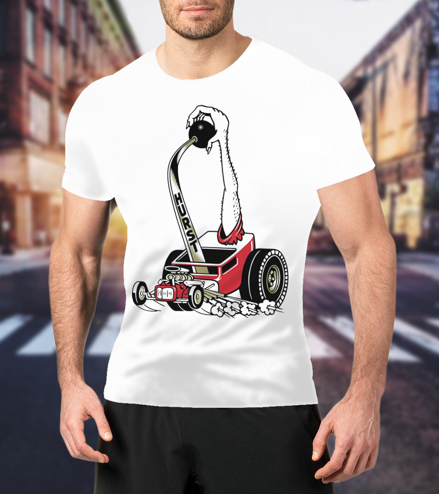 Hurst Floor Shift Monster Hot Rod Racing T-Shirt
