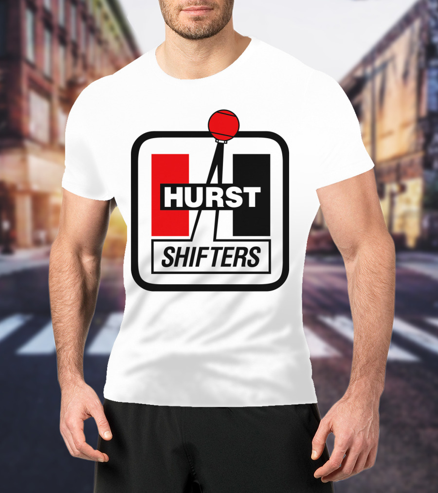 Hurst Shifters Logo Red And Black Gear Stick T-Shirt