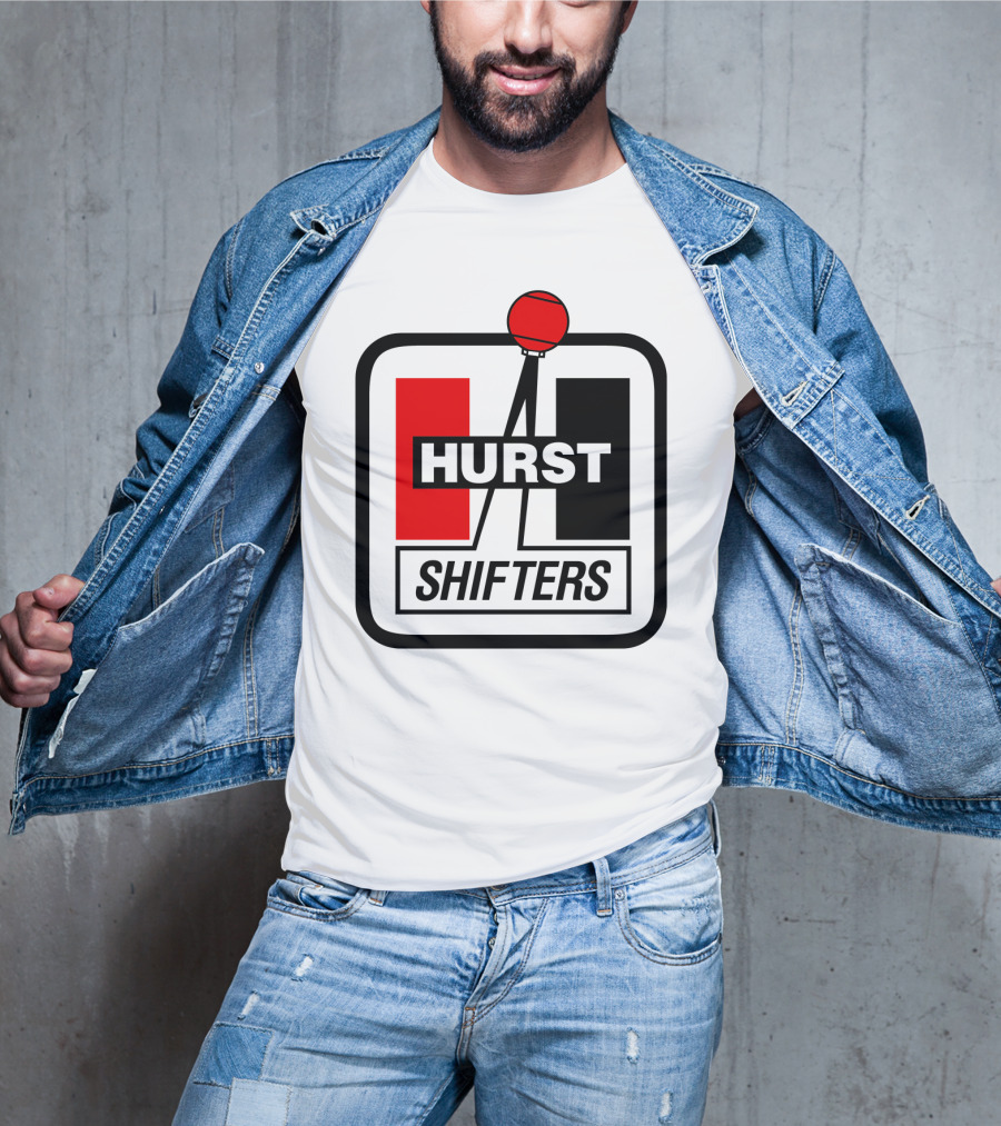 Hurst Shifters Logo Red And Black Gear Stick T-Shirt