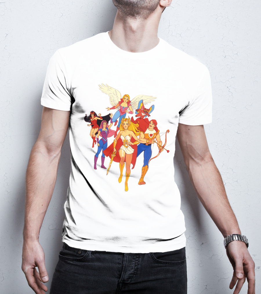 She Ra Princess Of Power Heroes Group T-Shirt