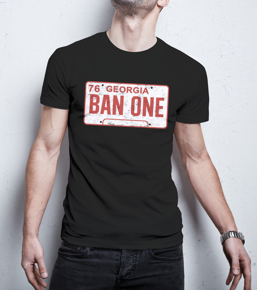 Smokey And The Bandit Georgia 76 Ban One License Plate T-Shirt