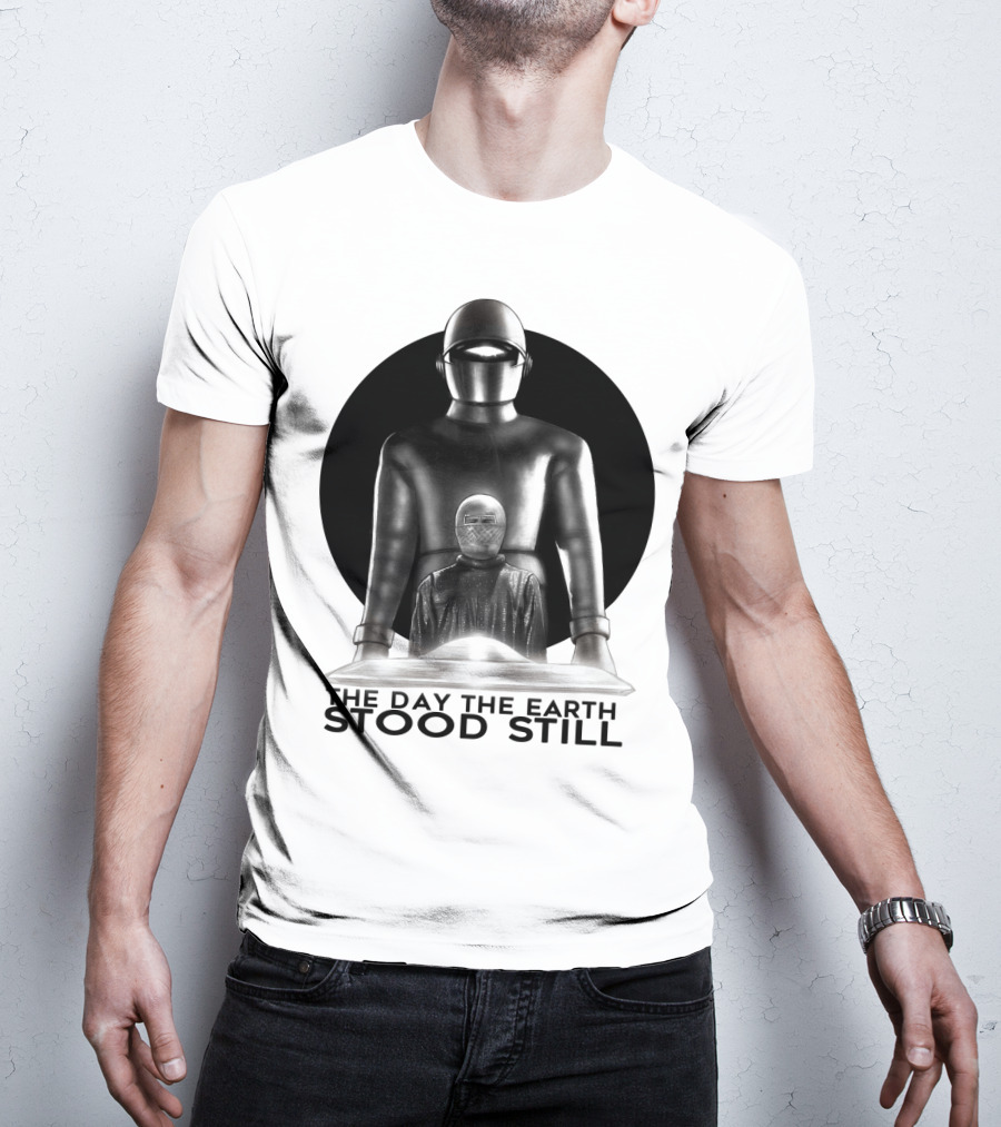 The Day The Earth Stood Still Classic Sci-Fi Robot And Alien T-Shirt