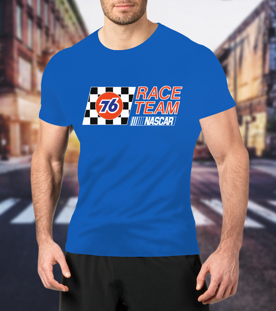 Union 76 Race Team NASCAR Checkered Flag T-Shirt