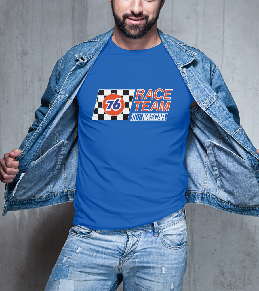 Union 76 Race Team NASCAR Checkered Flag T-Shirt