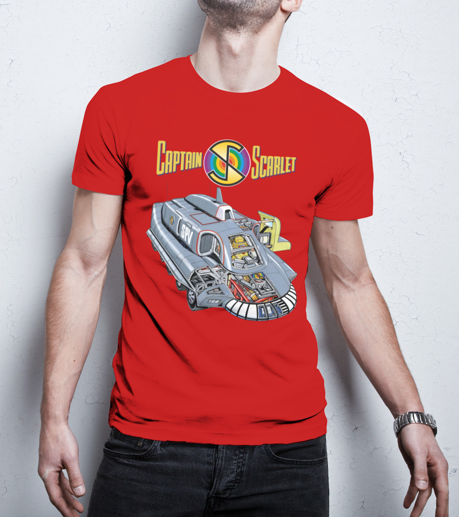Captain Scarlet SPV Spectrum Pursuit Vehicle Blueprint T-Shirt