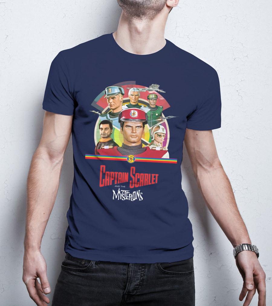 Captain Scarlet And The Mysterons Animated Series Characters Group T-Shirt