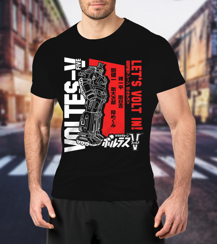 Voltes V Five Let's Volt In T-Shirt