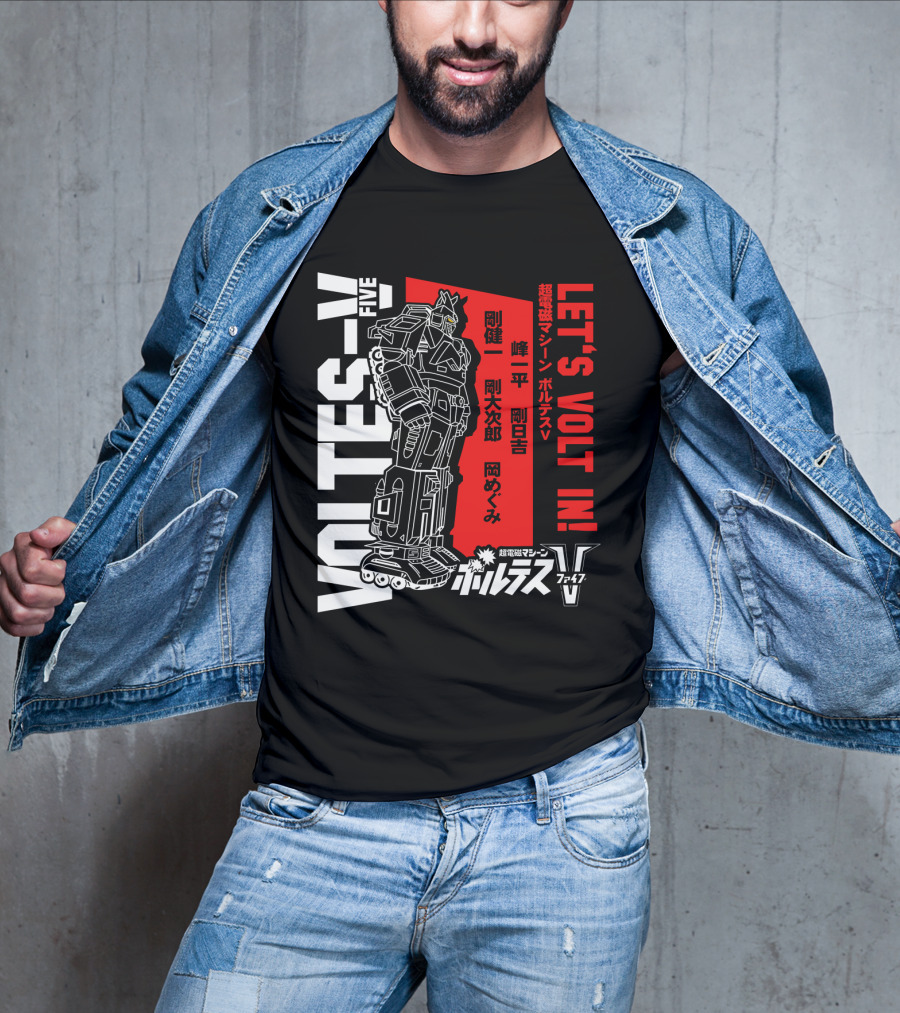 Voltes V Five Let's Volt In T-Shirt