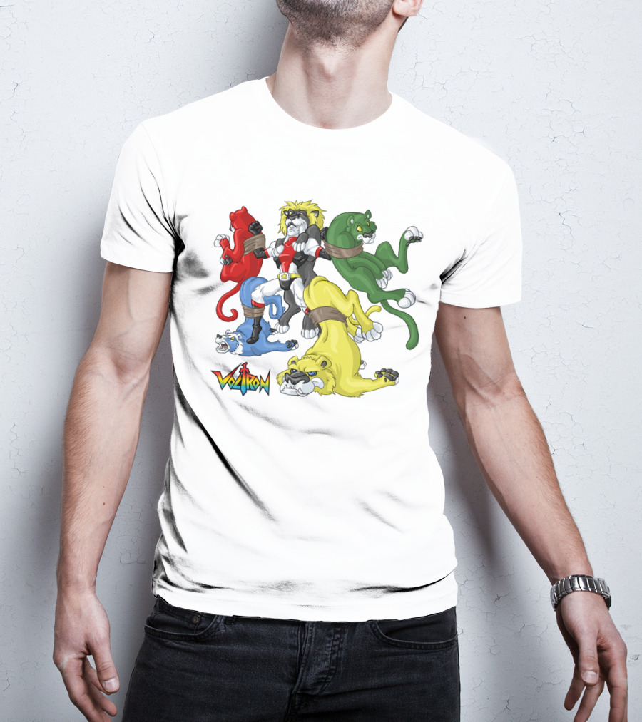 Voltron Classic Lions Team Assembly T-Shirt