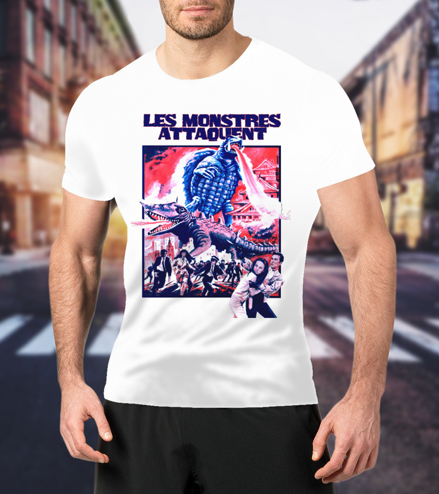 Les Monstres Attaquent Gamera French T-Shirt