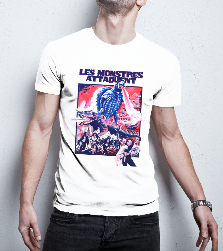 Les Monstres Attaquent Gamera French T-Shirt