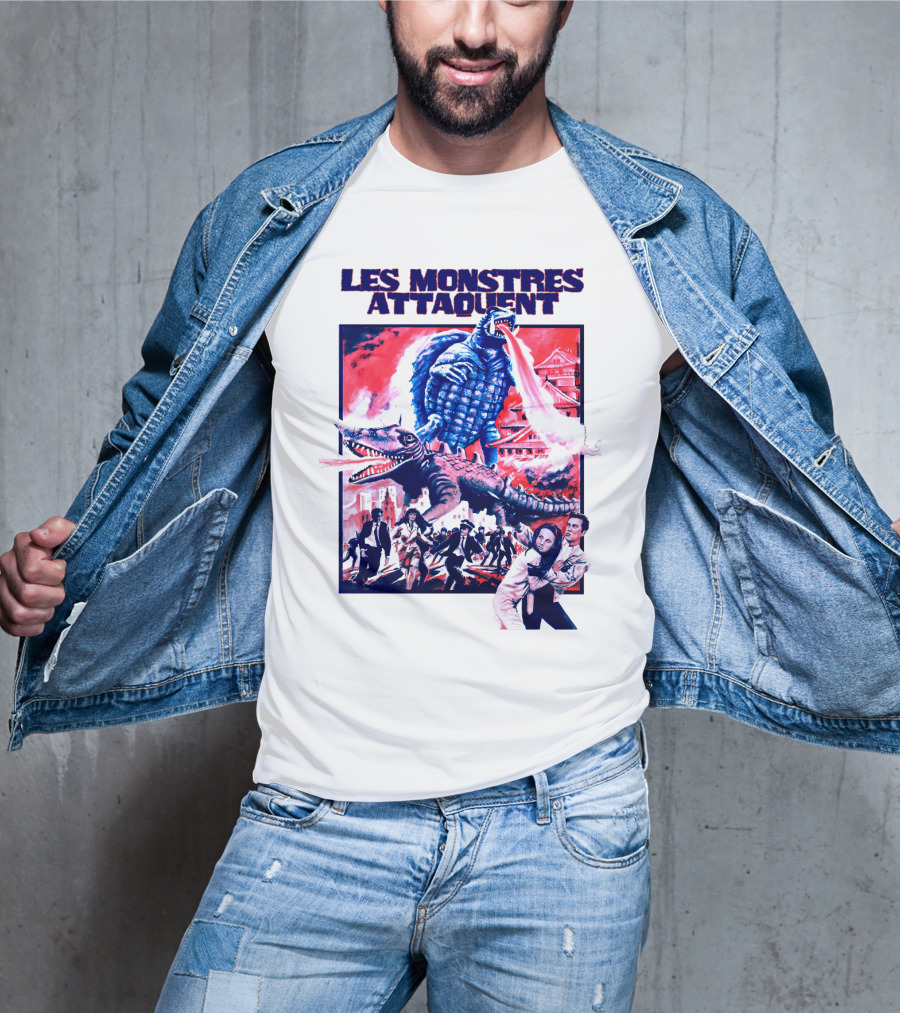 Les Monstres Attaquent Gamera French T-Shirt