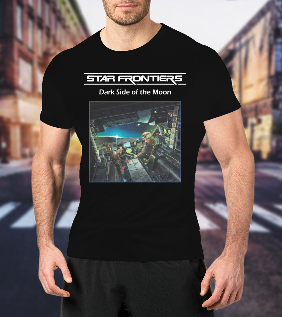 Star Frontiers Dark Side Of The Moon Spaceship Interior Scene T-Shirt