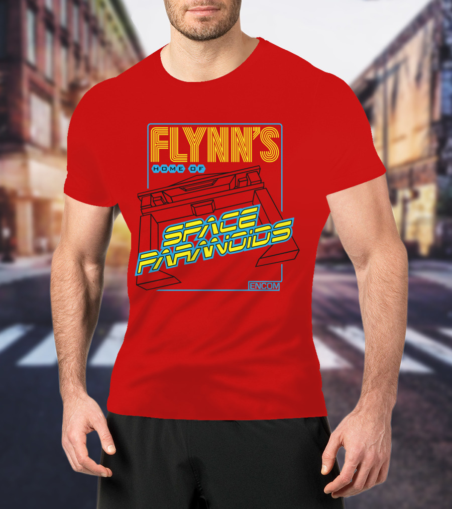 FLYNN'S Home Of Space Paranoids ENCOM T-Shirt