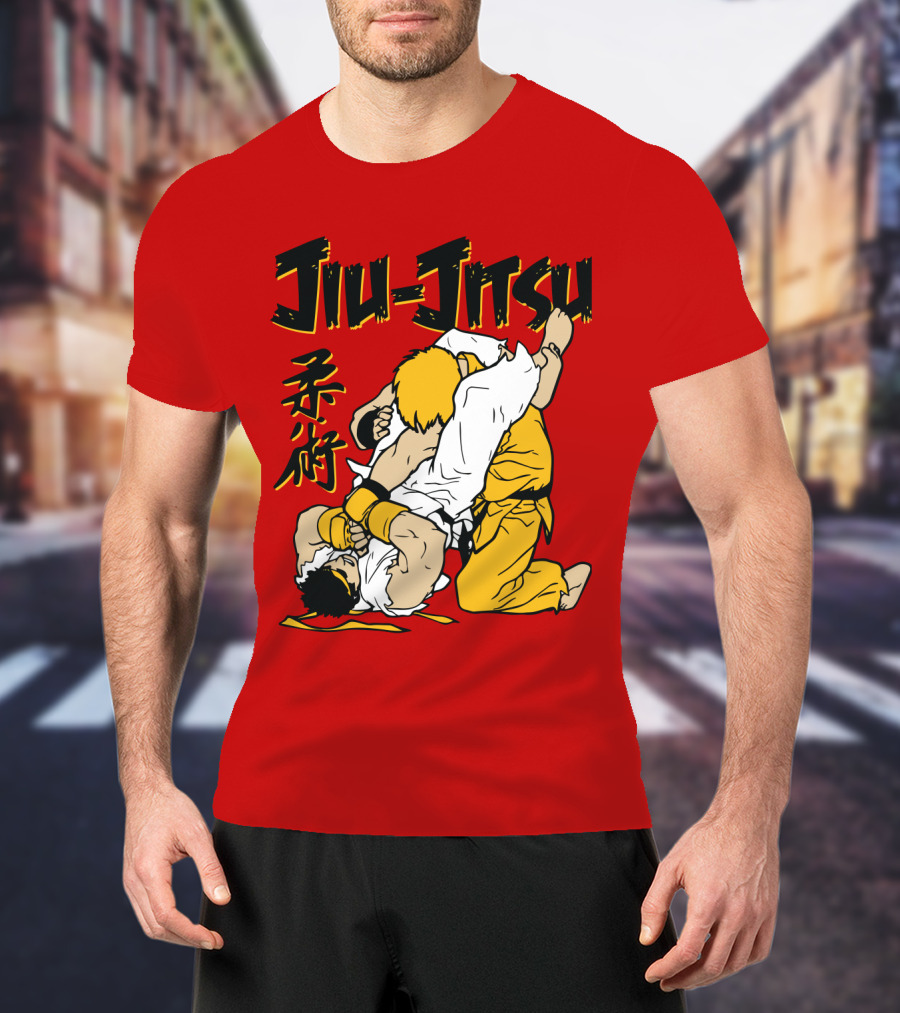 Jiu Jitsu Street Ryu Ken Martial Arts Showdown T-Shirt