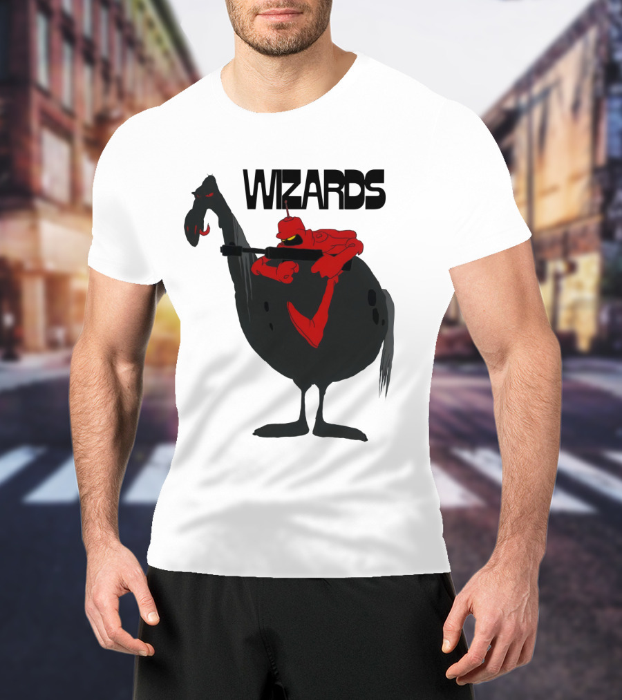 Wizards Animated Film Character Riding Creature T-Shirt