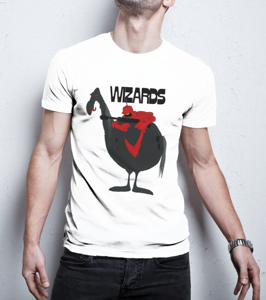 Wizards Animated Film Character Riding Creature T-Shirt