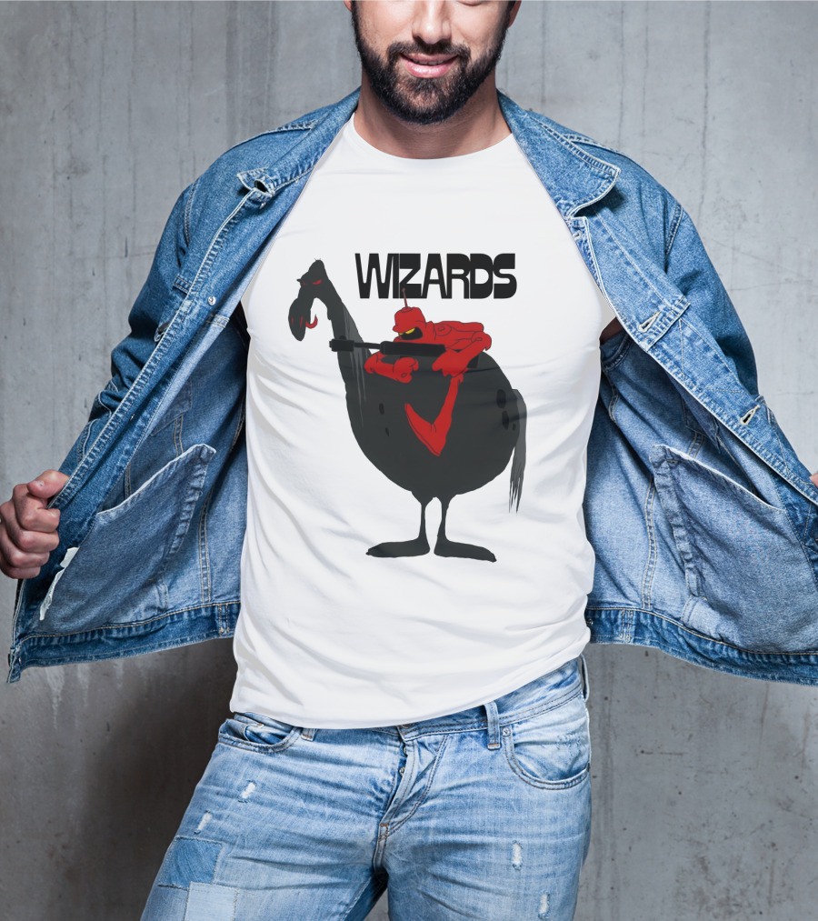 Wizards Animated Film Character Riding Creature T-Shirt