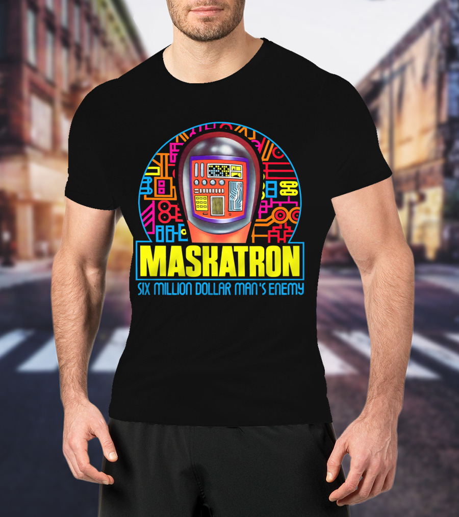 Maskatron Six Million Dollar Man's Enemy T-Shirt