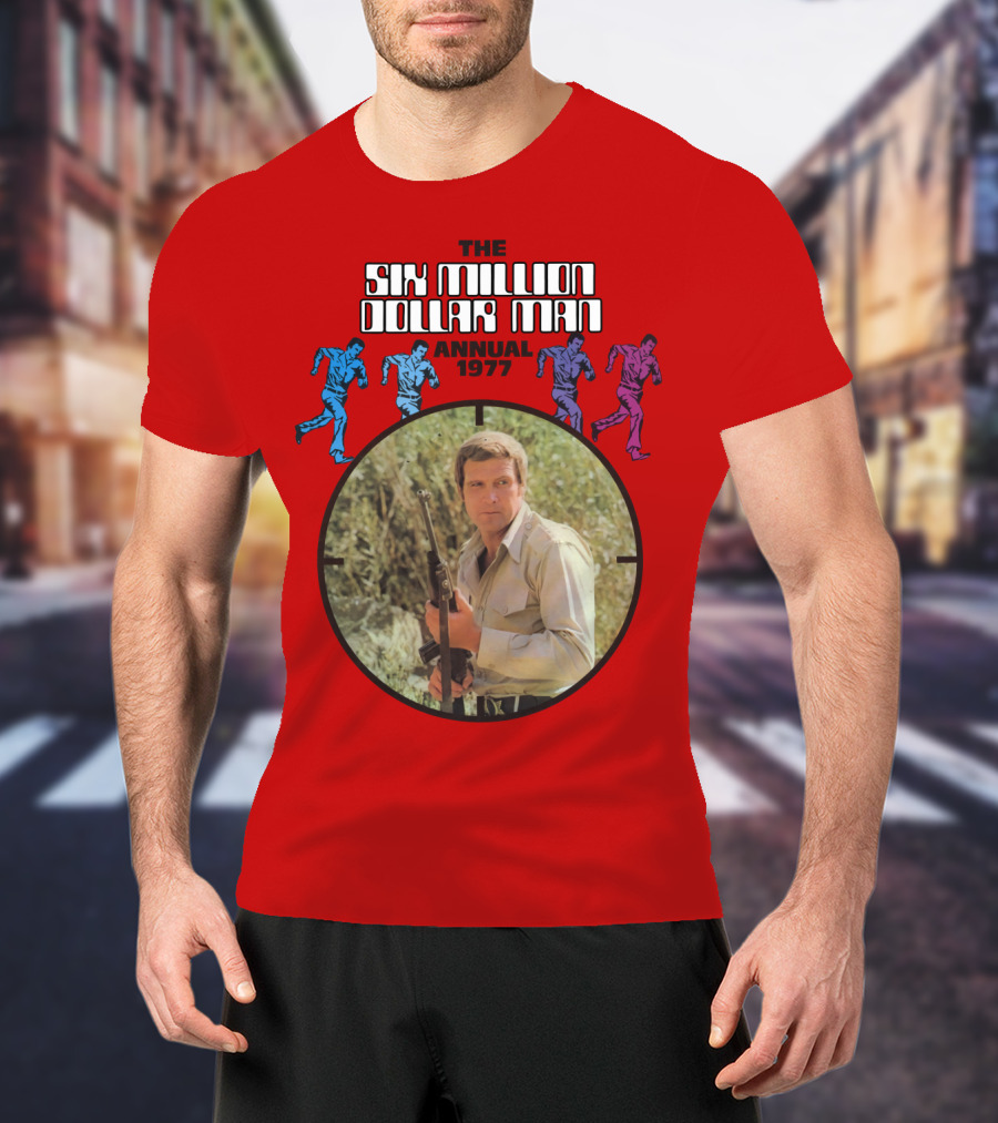 The Six Million Dollar Man Running Figures Annual 1977 T-Shirt