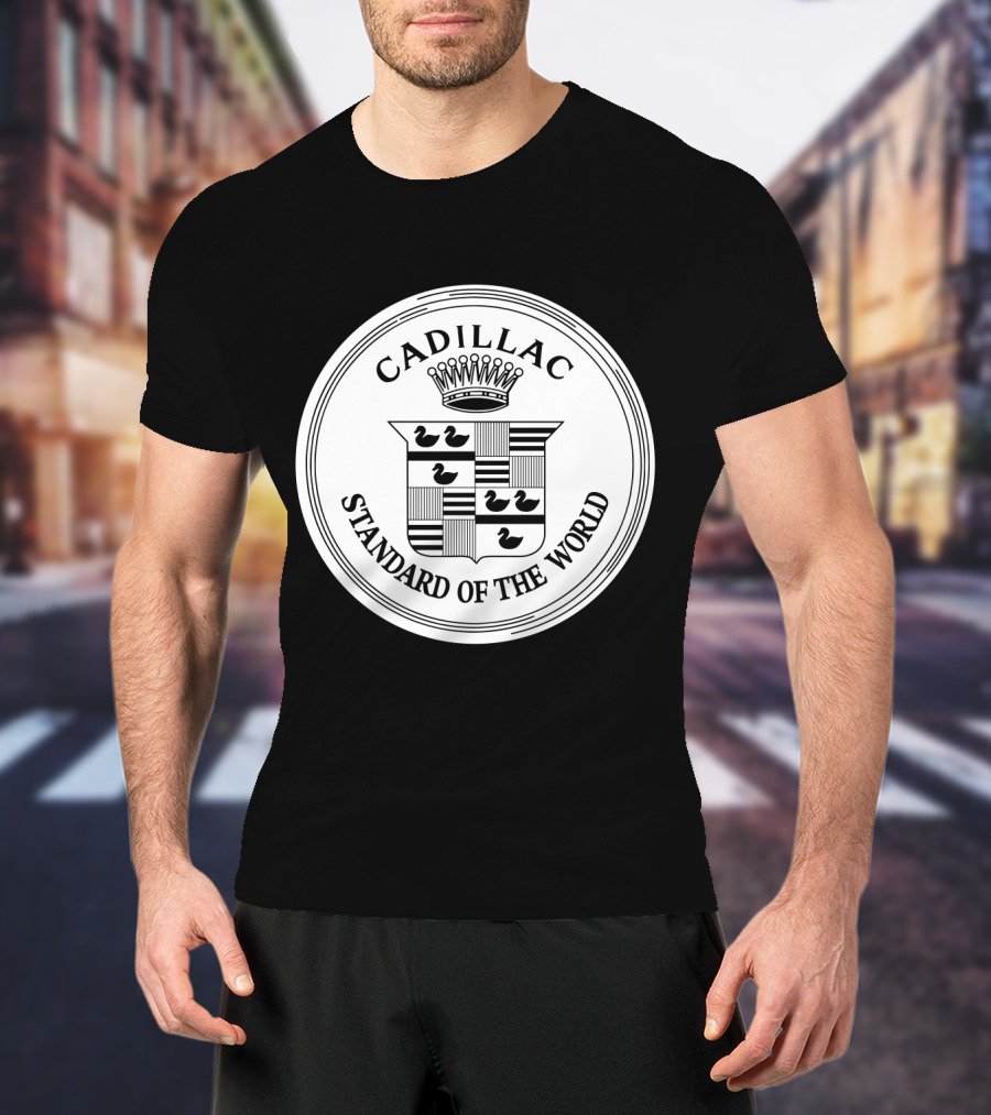 Cadillac Standard Of The World Crest Emblem T-Shirt