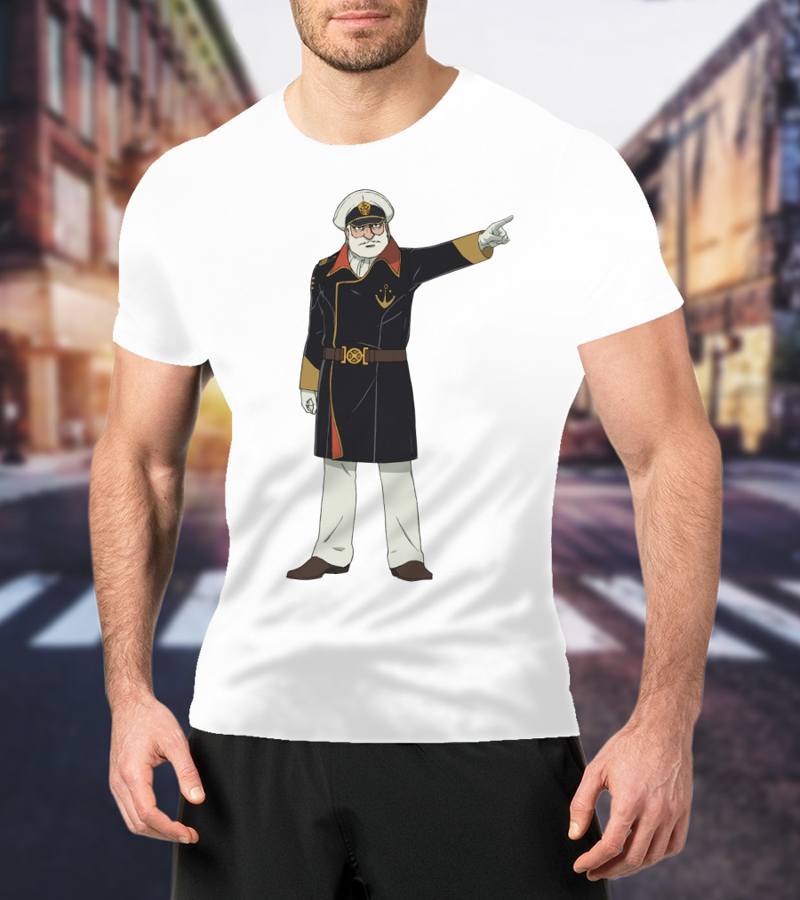 Captain Avatar Star Blazers Iconic Character Pose T-Shirt