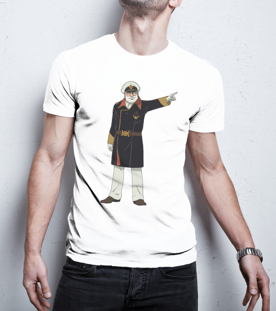 Captain Avatar Star Blazers Iconic Character Pose T-Shirt