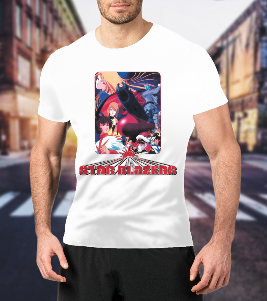 Star Blazers Classic Anime Character Montage Series T-Shirt