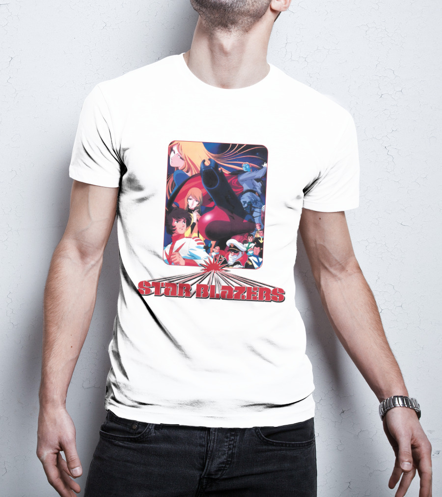 Star Blazers Classic Anime Character Montage Series T-Shirt