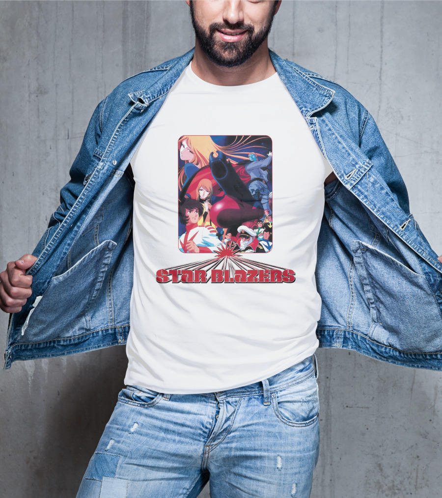 Star Blazers Classic Anime Character Montage Series T-Shirt