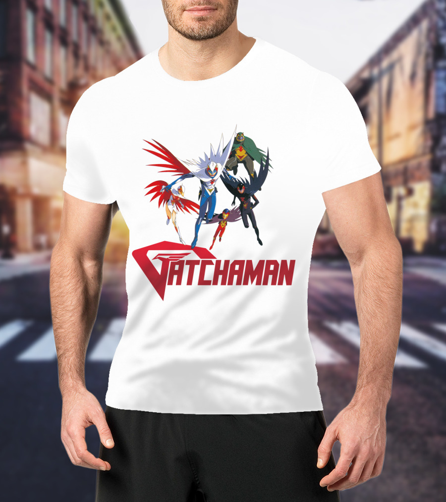 Battle Of The Planets Gatchaman Heroic Team Formation T-Shirt