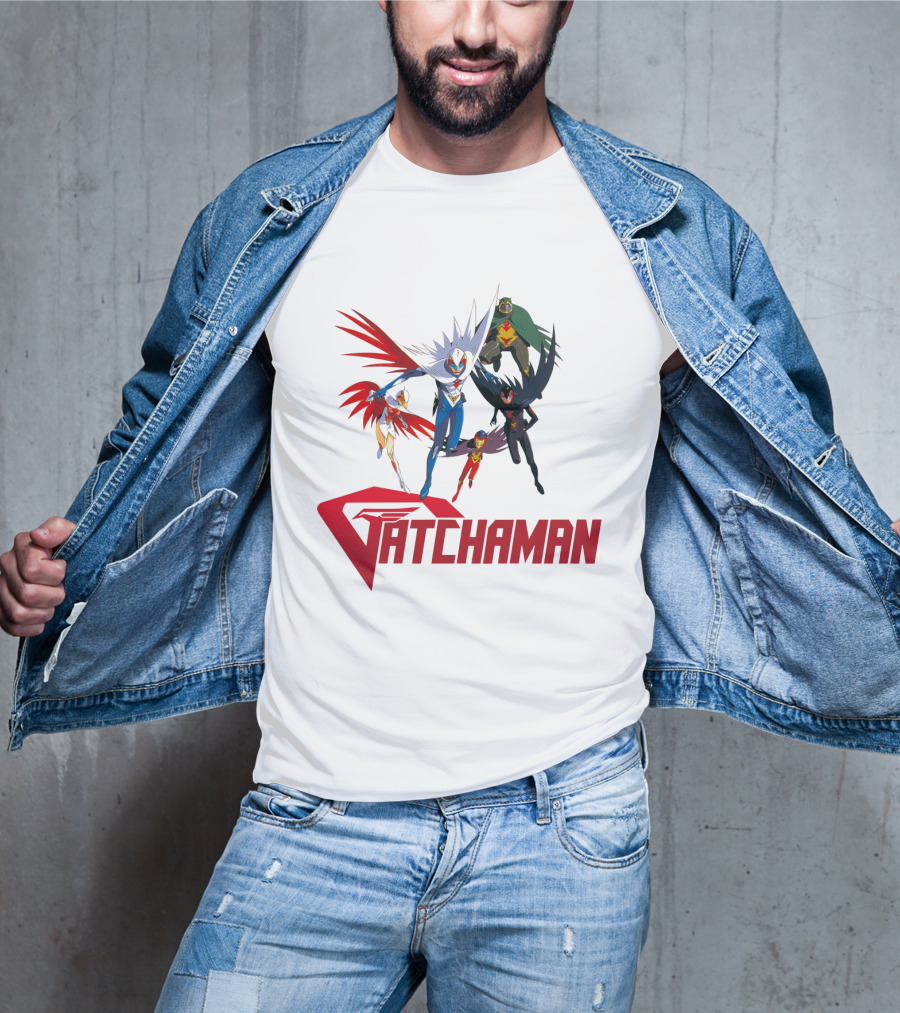 Battle Of The Planets Gatchaman Heroic Team Formation T-Shirt