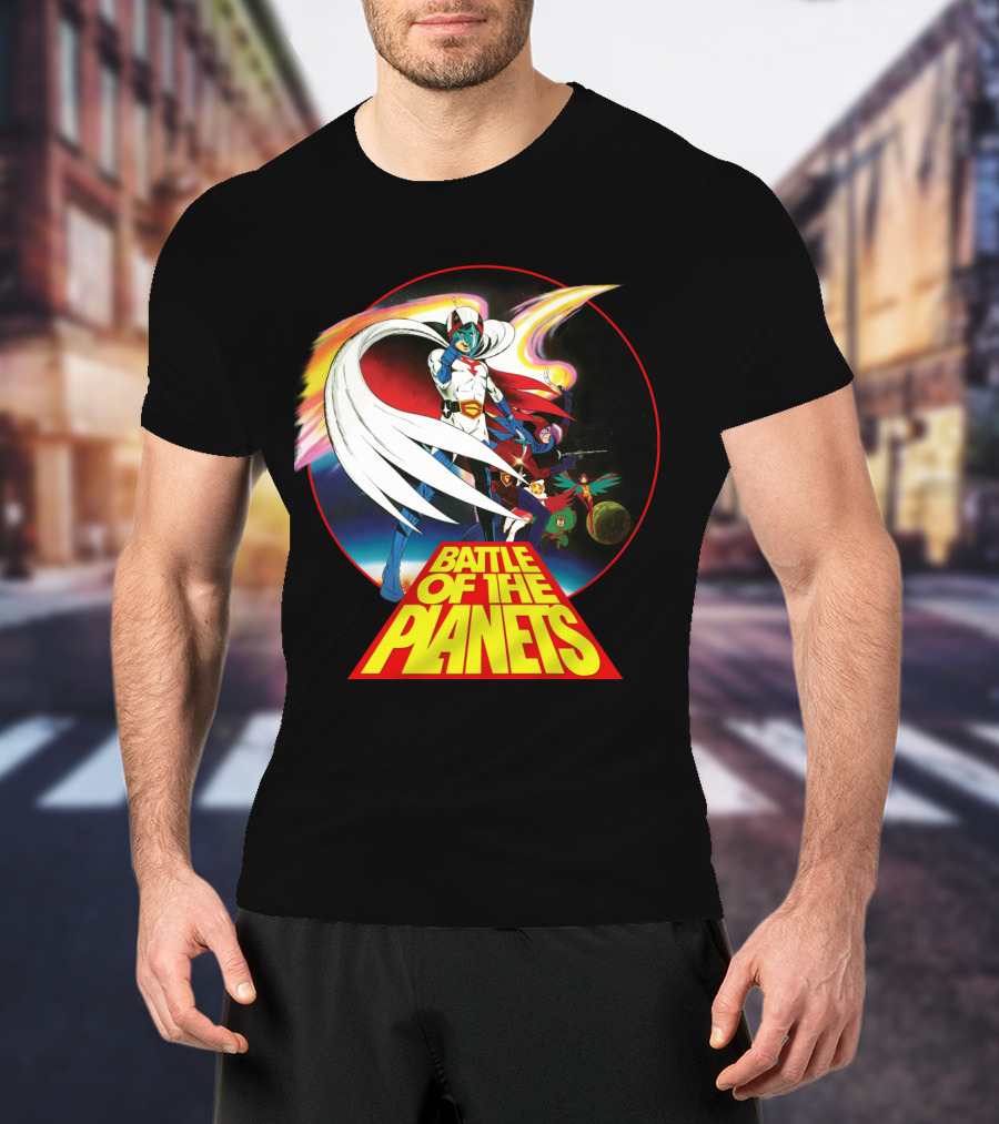Battle Of The Planets 80s G-Force Team Astronauts And Planets T-Shirt
