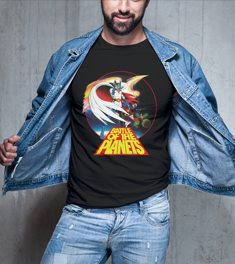 Battle Of The Planets 80s G-Force Team Astronauts And Planets T-Shirt