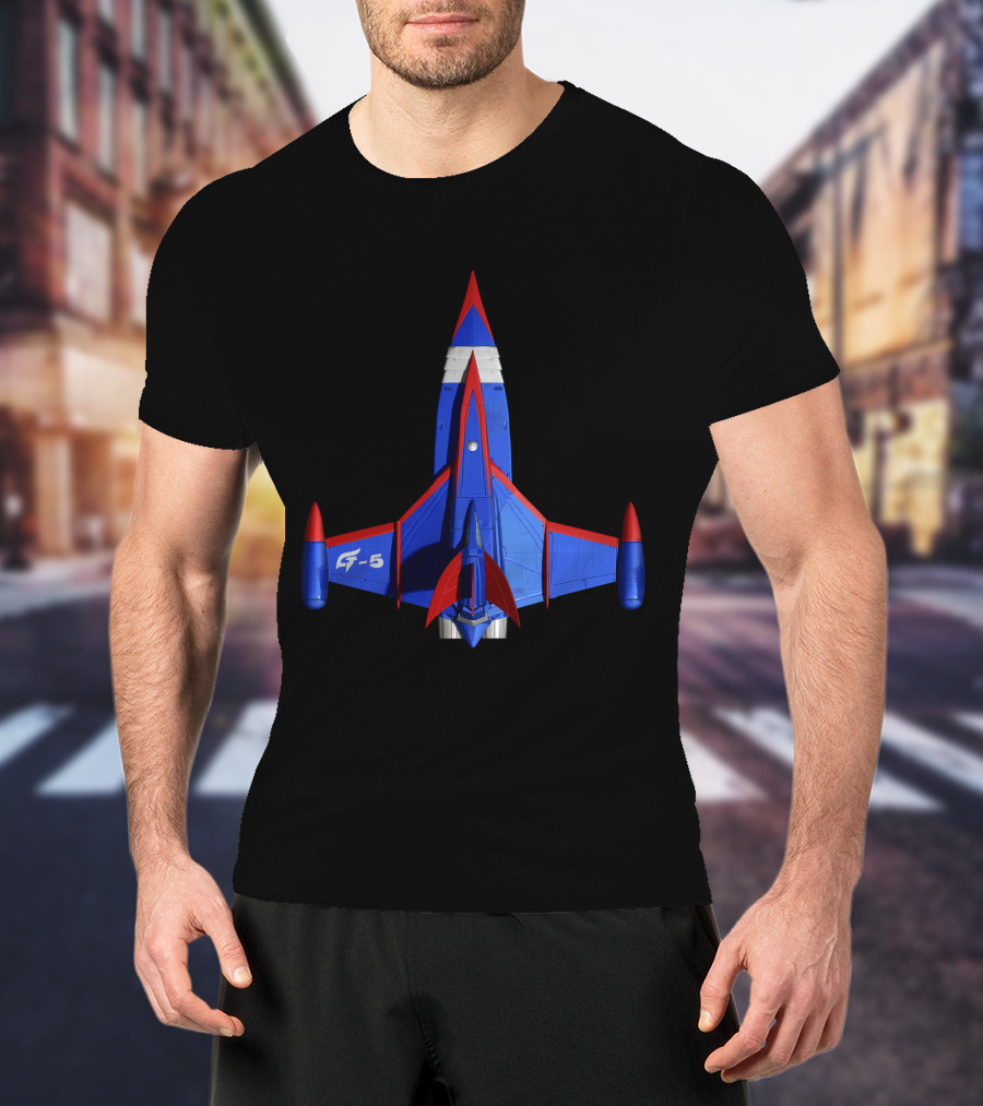 Battle Of The Planets G5 Up Jet Fighter Spaceship T-Shirt