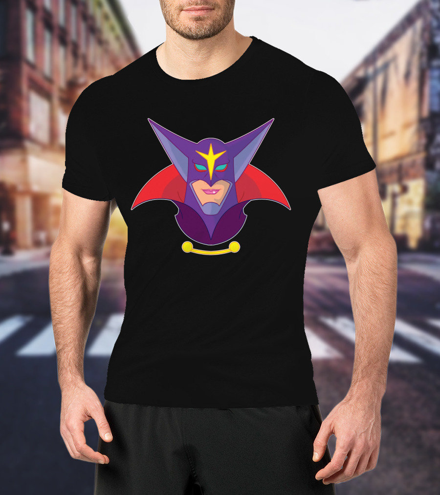 Zoltar Battle Of The Planets Villain Mask Emblem T-Shirt