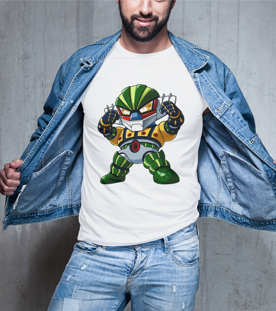 Jeeg SD Robot Anime Character Bold And Colorful Pose T-Shirt