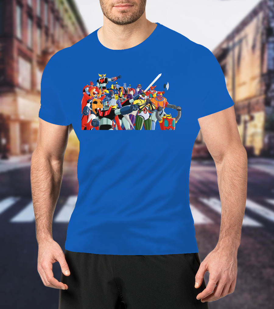 Nagai's Super Robot Heroes Collection Mazinger Getter Robo Grendizer T-Shirt