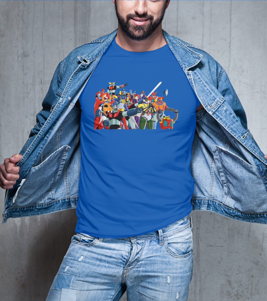 Nagai's Super Robot Heroes Collection Mazinger Getter Robo Grendizer T-Shirt