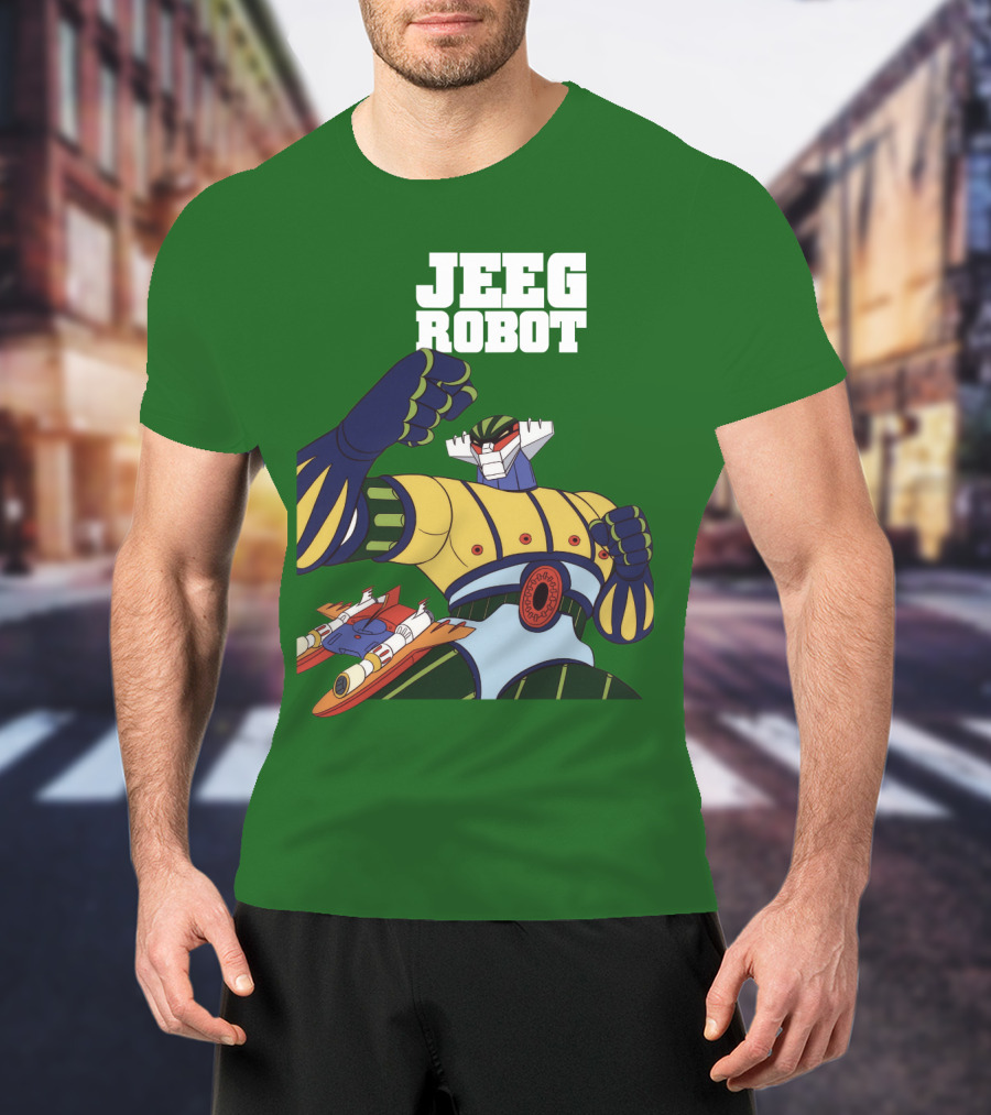 Jeeg Robot Anime Mecha Hero Dynamic Pose T-Shirt