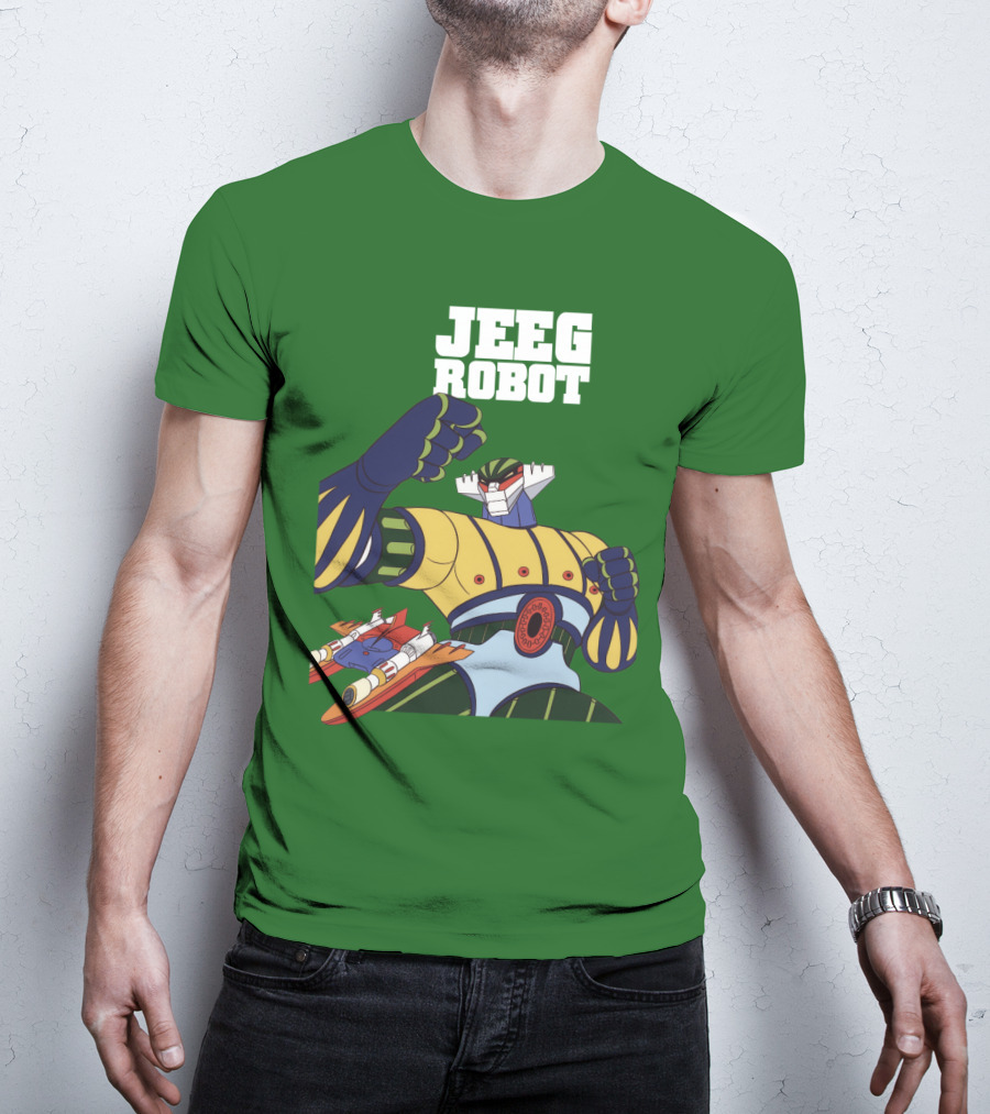 Jeeg Robot Anime Mecha Hero Dynamic Pose T-Shirt