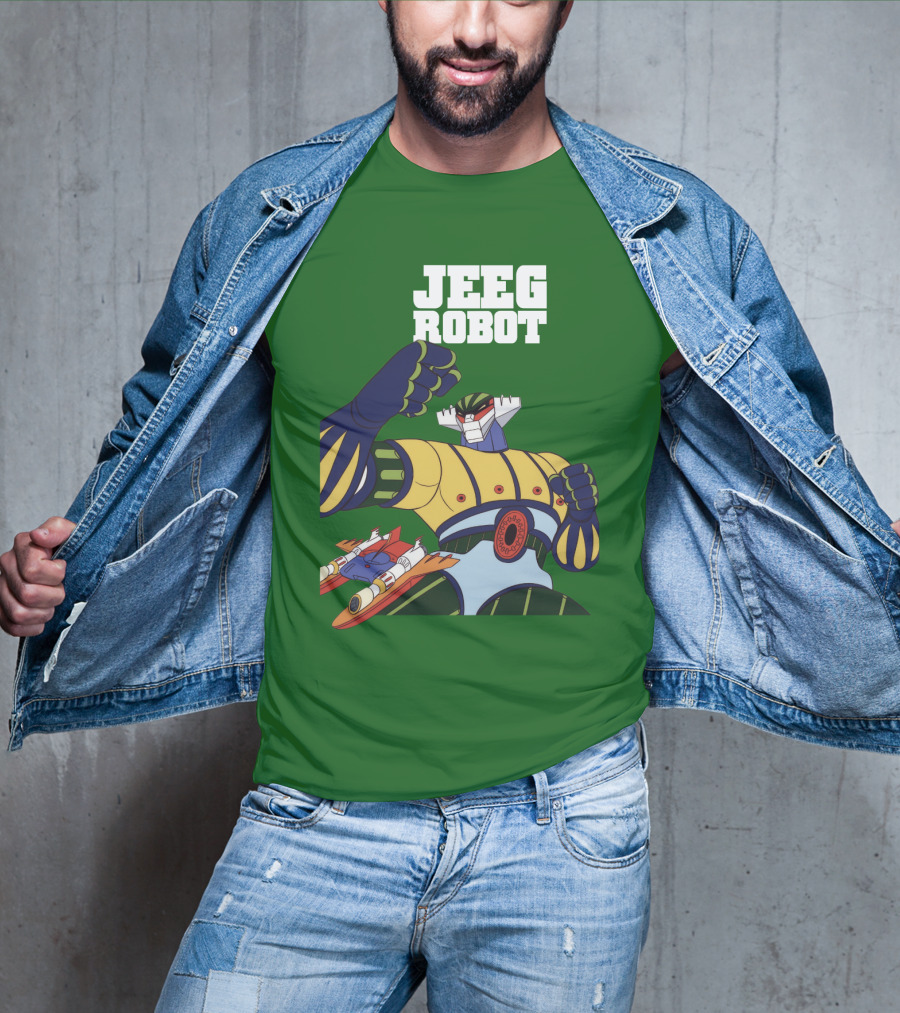 Jeeg Robot Anime Mecha Hero Dynamic Pose T-Shirt