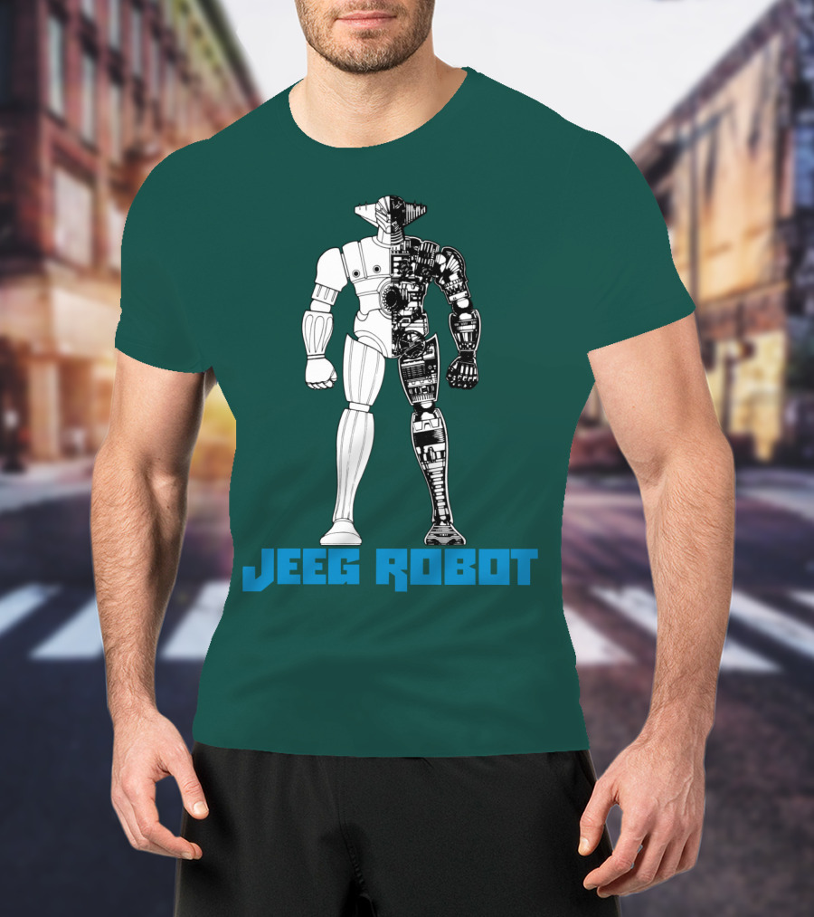 Jeeg Robot Cyborg Half-Mechanical T-Shirt