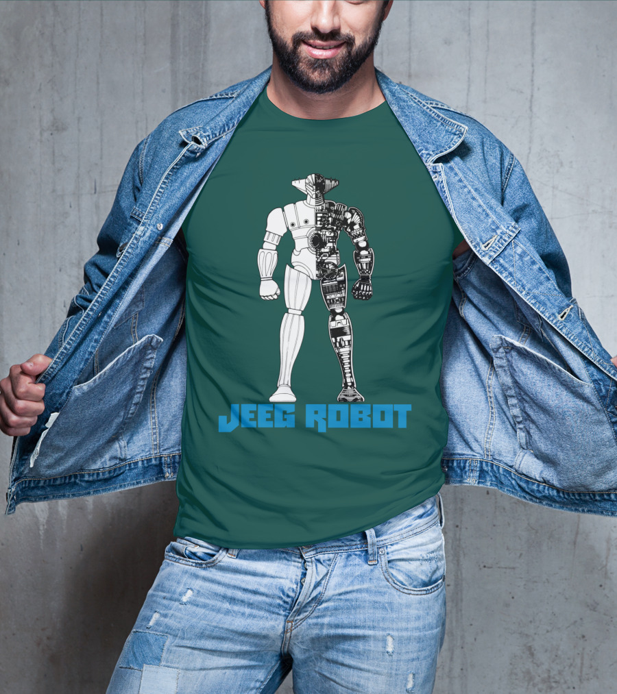 Jeeg Robot Cyborg Half-Mechanical T-Shirt