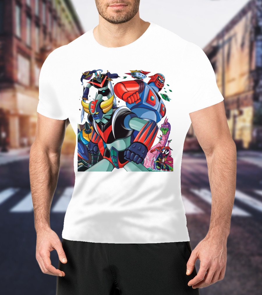 Mazinger Z Great Mazinger Boss Borot Koji Kabuto Tetsuya Tsurugi Iconic Robot Heroes Battle T-Shirt