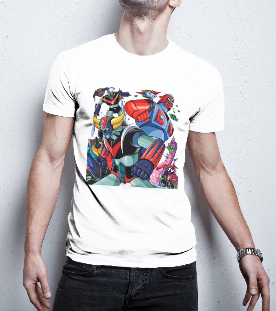 Mazinger Z Great Mazinger Boss Borot Koji Kabuto Tetsuya Tsurugi Iconic Robot Heroes Battle T-Shirt