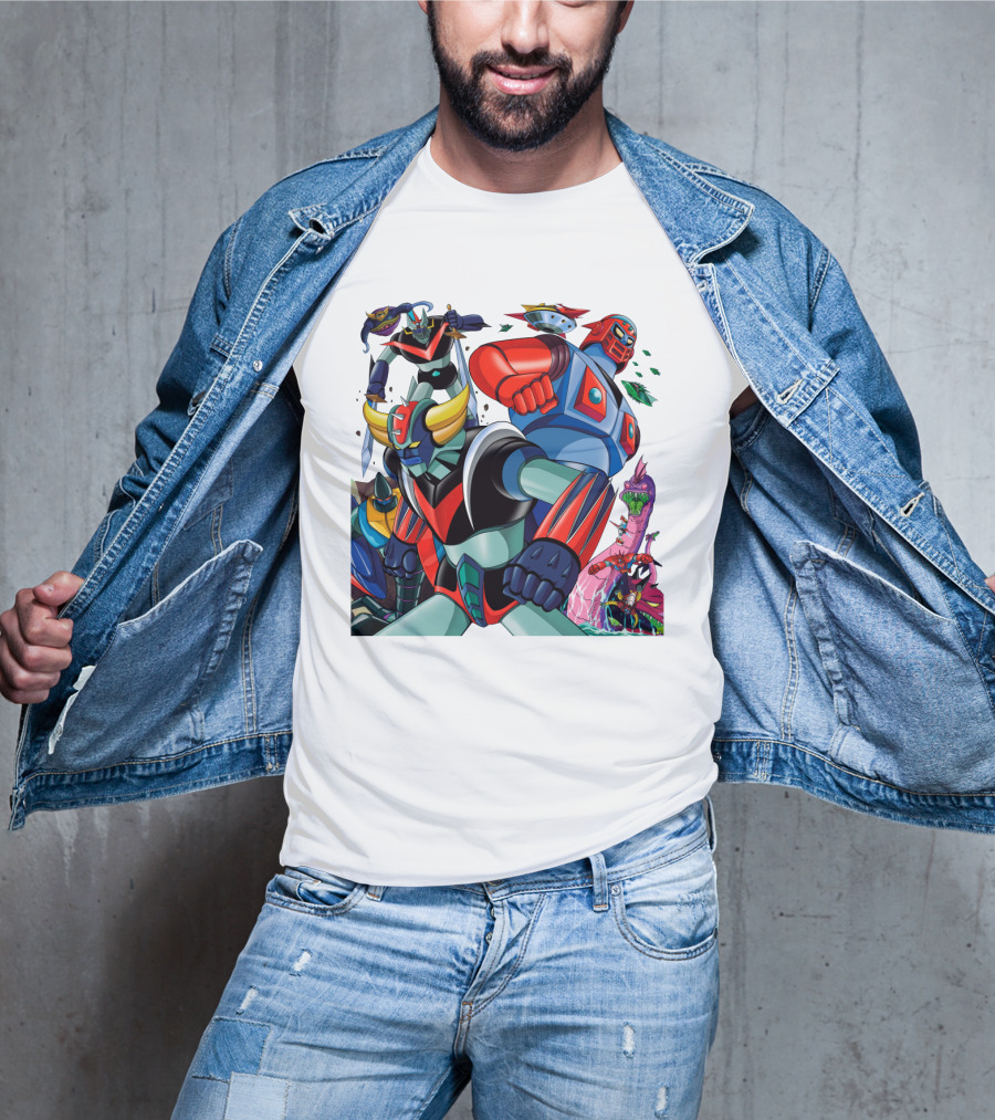 Mazinger Z Great Mazinger Boss Borot Koji Kabuto Tetsuya Tsurugi Iconic Robot Heroes Battle T-Shirt