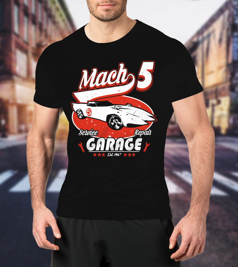 Mach 5 Service Repair Garage Est 1967 T-Shirt